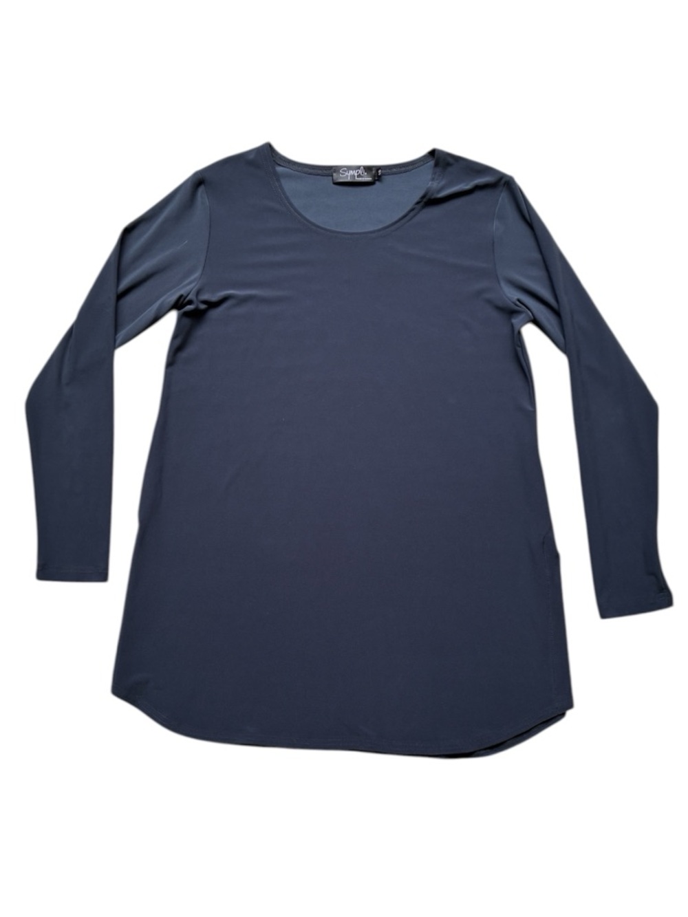 Sympli Women's Gray Long Sleeve Tunic Top Made in Canada 🇨🇦 Size 10